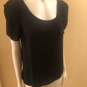 Black Short sleeved Blouse